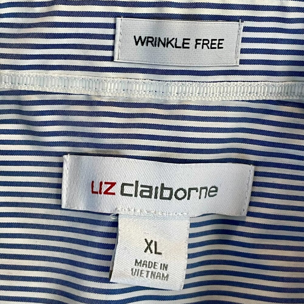 Liz Claiborne Striped Women's Blouse Size XL - Picture 8 of 10